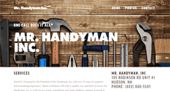 Desktop Screenshot of mrhandyman-nh.com